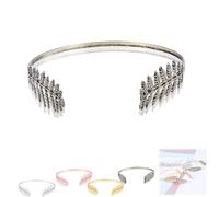 Back-Worn Leaf Metal Headband, Fashion Gold Leaf Back-Worn Goddess Headpieces, Goddess Headpiece for Back-of-Head Wear - Perfect for Weddings (Copper)