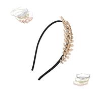 Back-Worn Leaf Metal Headband for Women,Bridal Wedding Hair Accessories,Perfect for Proms, Festivals, Bridal Showers (NO.11, One Size)