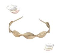 Back-Worn Leaf Metal Headband for Women,Bridal Wedding Hair Accessories,Perfect for Proms, Festivals, Bridal Showers (NO.24, One Size)