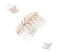 Back-Worn Leaf Metal Headband for Women,Bridal Wedding Hair Accessories,Perfect for Proms, Festivals, Bridal Showers (NO.14, One Size)