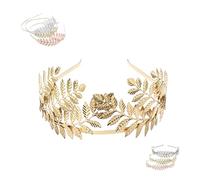 Back-Worn Leaf Metal Headband for Women,Bridal Wedding Hair Accessories,Perfect for Proms, Festivals, Bridal Showers (NO.20, One Size)