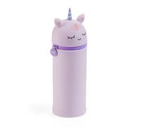 Back2Fun - 2 in 1 Pencil Case, Expandable Soft Silicone School Case with Zipper, Unicorn, Unicorn