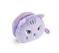 Back2Fun - Plush Coin Purse, Size 95 x 95 x 60 mm, Mauve, 95 x 95 x 60 mm, Cat