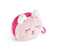 Back2Fun - Plush Coin Purse, Size 95 x 95 x 60 mm, Pink, 95 x 95 x 60 mm, Rabbit