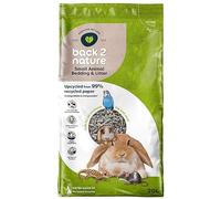 Back2Nature Small Animal Bedding (20L) - Non-Toxic Recycled Paper | 99% Recyced Paper. Highly Absorbent with Excellent Odour Control. Non-Clumping, Biodegradable and Compostable. Made in UK.