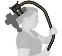 BackBadger Flex Massage Gun Holder for Hard to Reach Areas, Adjustable Ergonomic Handle, for Full-Body Muscle Pain Relief in Back, Neck, Shoulders, Legs, Feet, Compatible with Most Massage Guns