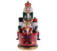 Backbayia 4 Soldiers Musical Boxes and Figurines Nutcracker Decorative Objects Birthday Christmas Party Gift