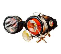 Backbayia Steampunk Retro Goggles Costume for Women and Men