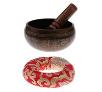 Backbayia Tibetan Buddhism Singing Bowl in Copper Mantra in Bronze for Buddhist Meditation