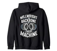 Backbone Of Every Machine Millwright Industrial Engineer Zip Hoodie