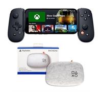 BACKBONE One Mobile Gaming Controller for iPhone (Lightning) - Black with PlayStation Carrying Case