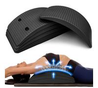 Backbridge Adjustable Lower Upper Back Stretcher for Lumbar Support Spine Alignment Back Pain Relief by Renowned Kinesiologist Dr. Sinett, Grey