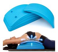 Backbridge (Blue) + Sit-Ups are Stupid & Crunches are Crap Book, Back Stretcher, Lumbar Support, Spine Alignment and Back Pain Relief by Dr. Todd Sinett