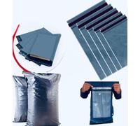 Backcare ® 100 Pcs Grey Postal Bag 9 x 12 in Mailing Bags 228 x 305 mm Poly Mailers Grey Postage Bags - Envelope Courier Shipping Mailers Strong Self Seal Parcel Mailers Postage Bags