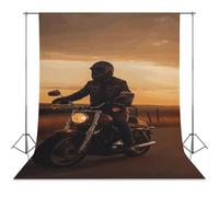 Backdrop Background 56"x118" for Photography, High Density Polyester Fabric Background Banner Seamless Photo Booth Prop Backdrop for Birthday Party Decor Riding Into The Sunset Photoshoot Banner Props