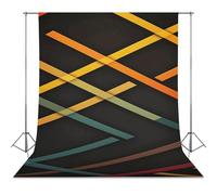 Backdrop Background 56"x118" for Photography, High Density Polyester Fabric Background Banner Seamless Photo Booth Prop Backdrop for Birthday Party Decor Crossed Lines Photoshoot Banner Props