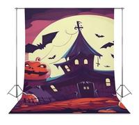 Backdrop Background 56"x118" for Photography, High Density Polyester Fabric Background Banner Seamless Photo Booth Prop Backdrop for Birthday Party Decor Happy Halloween Photoshoot Banner Props
