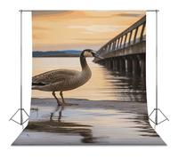 Backdrop Background 56"x118" for Photography, High Density Polyester Fabric Background Banner Seamless Photo Booth Prop Backdrop for Birthday Party Decor Wild Goose by The Bridge Photoshoot Banner Pro