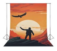 Backdrop Background 56"x118" for Photography, High Density Polyester Fabric Background Banner Seamless Photo Booth Prop Backdrop for Birthday Party Decor Lend A Helping Hand Photoshoot Banner Props