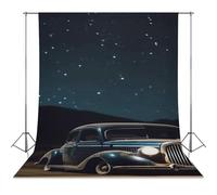 Backdrop Background 56"x118" for Photography, High Density Polyester Fabric Background Banner Seamless Photo Booth Prop Backdrop for Birthday Party Decor Car Under Night Photoshoot Banner Props