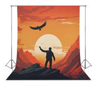 Backdrop Background 56"x79" for Photography, High Density Polyester Fabric Background Banner Seamless Photo Booth Prop Backdrop for Birthday Party Decor Lend A Helping Hand Photoshoot Banner Props