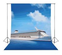Backdrop Background 56"x79" for Photography, High Density Polyester Fabric Background Banner Seamless Photo Booth Prop Backdrop for Birthday Party Decor Cruise Ship Photoshoot Banner Props