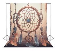 Backdrop Background 56"x79" for Photography, High Density Polyester Fabric Background Banner Seamless Photo Booth Prop Backdrop for Birthday Party Decor Native American Dream Catcher Photoshoot Banner
