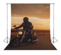 Backdrop Background 56"x98" for Photography, High Density Polyester Fabric Background Banner Seamless Photo Booth Prop Backdrop for Birthday Party Decor Riding Into The Sunset Photoshoot Banner Props