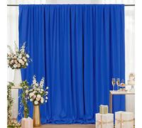 Backdrop Curtains Royal Blue 10ft x 10ft Polyester Photography Backdrop Drapes for Baby Shower Party Birthday Backdrop Decorations