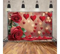 Backdrop Sign Print Wall Decorations Backdrop Party Background Decoration Background February 14 Red Rose Heat Party Photo Zone Poster Props