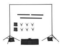 Backdrop Stand 7x10ft,Adjustable Photo Backdrop Stands Kit for Photoshoot | Photography Background for Party, with Carrying Bag for Projector Screen Photo Booth Portraits Video 2Sandbags 10lbs Capacity