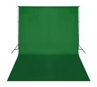 Backdrop Support System 500x300cm Green Cotton Backdrop Aluminum Frame Portable