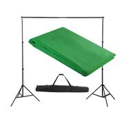 Backdrop Support System Green 300x300cm Aluminium Frame 100% Cotton Backdrop Kit