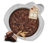 Backefix Round Silicone Baking Pan | 22 cm Cake pan (1,600 ml) - Medium Round Platinum-Silicone pan with Handles & Reinforced Rim | Baking & Casserole Dish | BPA- & PFAS-Free, LFGB-Tested Silicone