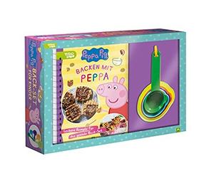 Backen mit Peppa. Peppa Pig: Back-Set für Kinder mit Rezeptbuch und 5 (Hardback)