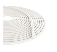 Backer Rod, Black EPDM Rubber Caulk Saver for Gaps and Weather Stripping Door Seal, Concrete Expansion Joint Filler (White, 1/4" Diameter x 16.4' Length)