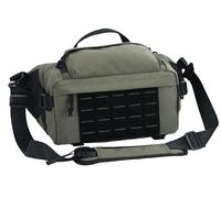 BACKFERRY Tactical Sling Backpack Crossbody EDC Pack MOLLE Satchel Bag for Travel, Work, Camping and Hiking 8Liter, Olive Green