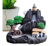 Backflow Incense Burner - Backflow Incense Burner Waterfall Mountain | Back-flow Cone Holder For Yoga | For Home Office, Meditation, Yoga Room, Temple, Creates Peaceful Moments