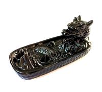 Backflow Incense Burner - Dragon in Mountain KDMD Grey One Size
