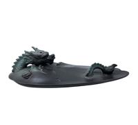 Backflow Incense Burner - Dragon in Pool with Surprising Details KDMD Grey One Size