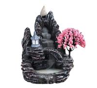 Backflow Incense Burner - Waterfall Resin Holder, Aromatherapy Stand | Spiritual Decor Ornament for Home Office Meditation Yoga Temple Use Relaxation Ambient Fragrance Display Decorative Craft
