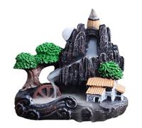Backflow Incense Burner - Waterfall Resin Holder Aromatherapy Stand | Spiritual Decoration Ornament for Home Office Meditation Yoga Temple Relaxation Ambient Fragrance Presentation Decor