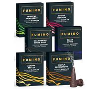 Backflow Incense Cones 90 Pack 6 Scents - Natural Masala, 25 Min Burn