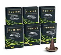Backflow Incense Cones Cinnamon Apple Clove 90 Pack - Natural Masala