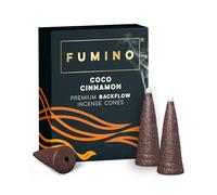 Backflow Incense Cones Coco Cinnamon 15 Pack - Natural Masala, 25 Min Burn