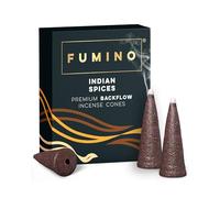 Backflow Incense Cones Indian Spices 15 Pack - Natural Masala, 25 Min Burn