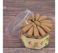 Backflow Incense Cones Natural Incense Cone with Backflow Tower Shape Agilawood Scents Hypnotizing Sandalwood Reflux Tower Incense(Ambergris )