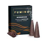 Backflow Incense Cones Wormwood 15 Pack - Natural Masala, 25 Min Burn