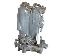 Backflow Incense Holder Creative Backflow Incense Burner Buddha Statue Home Indoor Incense Holder Ceramic Ornaments Incense Holders