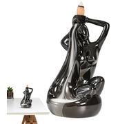 Backflow Incense Holder - Incense Tower Holder, Backflow Incense Burner | Cascade Incense Burner Holder with Ceramic Incense Burner, Abstract Cascade Incense Cone Holder for Her